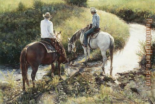 Where the Grass is Greener painting - Steve Hanks Where the Grass is Greener art painting